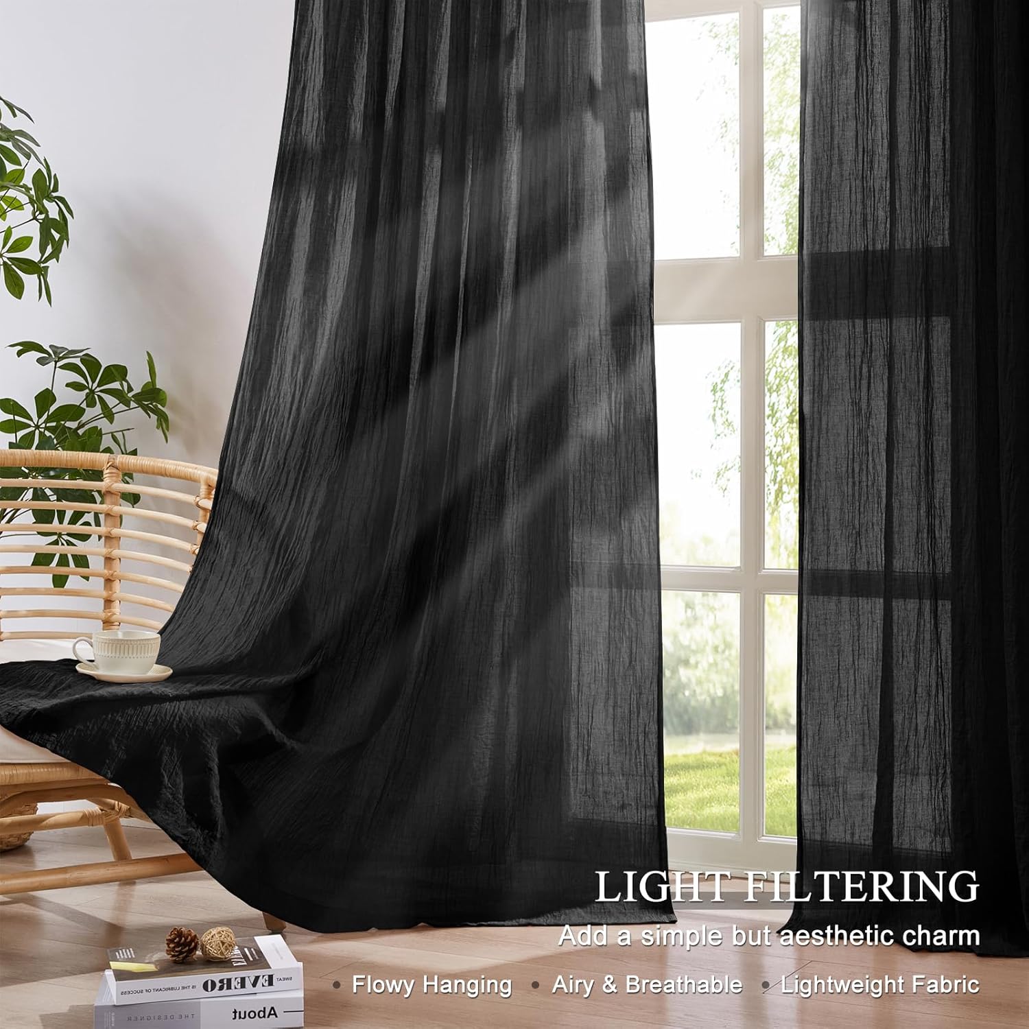 침실 거실용 블랙 시어 커튼, 내추럴 린넨 빛차단 시어 - Linen Roller Blind 리뷰 및 가격