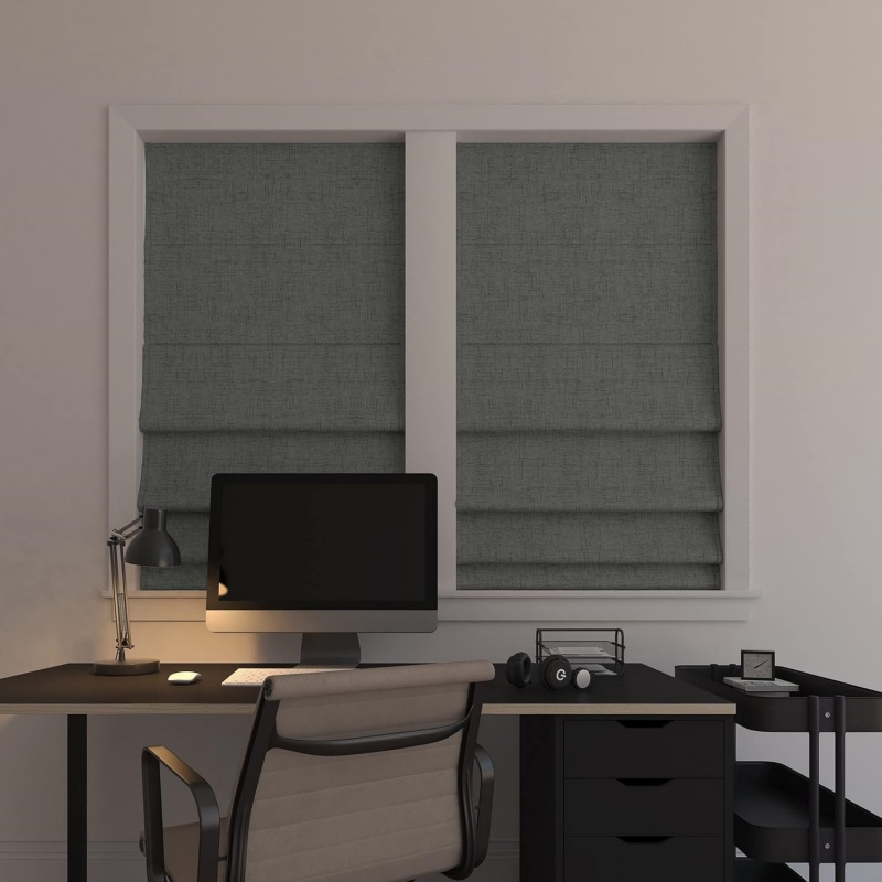 베스트셀러 모던 디자인 100% 암막 폴리에스터 스프링 - Linen Roller Blind 리뷰 및 가격