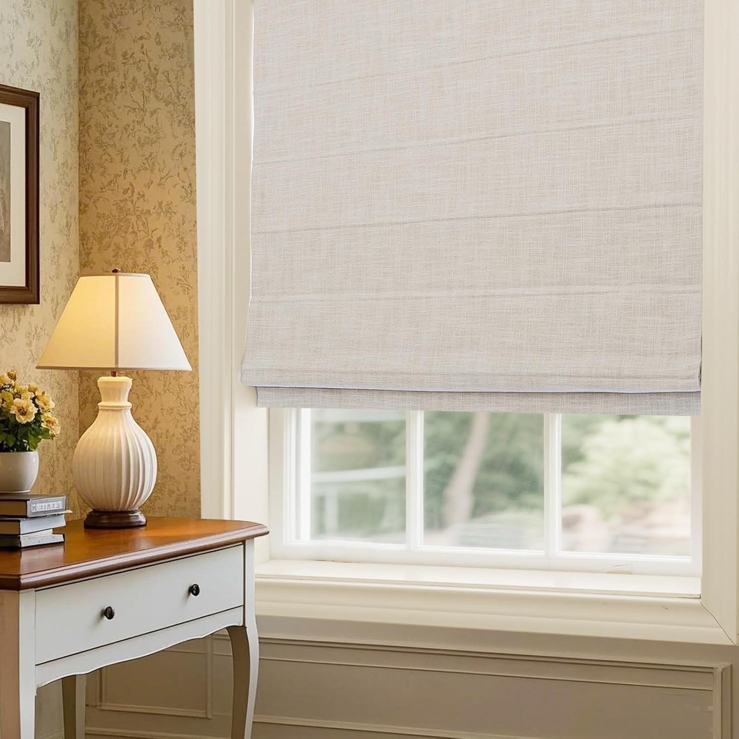 고급 고품질 설치 간편 무선 스프링 제어 로만 블라인드 - Linen Roller Blind 리뷰 및 가격
